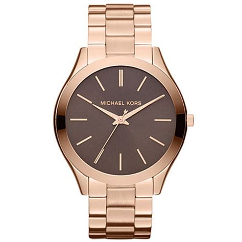 michael kors ladies rose gold tone steel bracelet watch mk3181